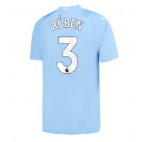 Camiseta Manchester City Ruben Dias #3 Primera Equipación Replica 2023-24 mangas cortas